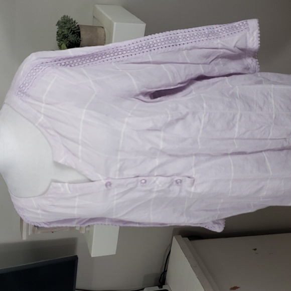 CJ Banks 3/4 Embroidered Sleeve Top - Picture 2 of 11